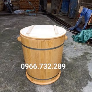 Thùng gỗ đựng gạo 50KG
