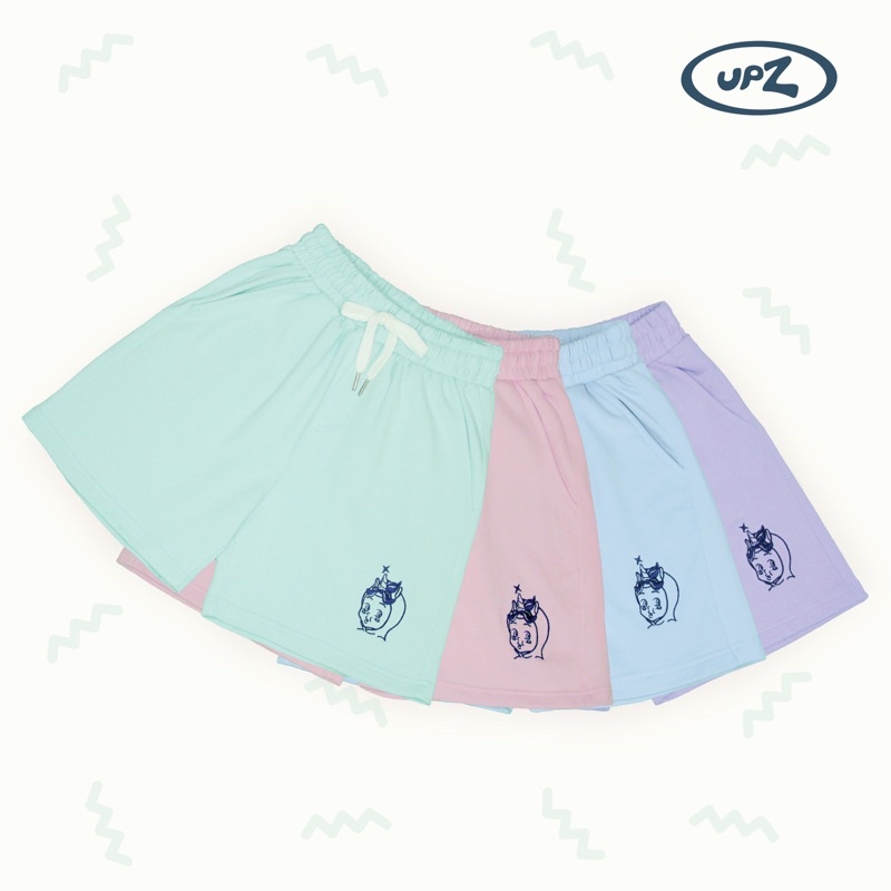 UPZ Quần Shorts Thun Thêu Unicorn Babe (4 Màu)