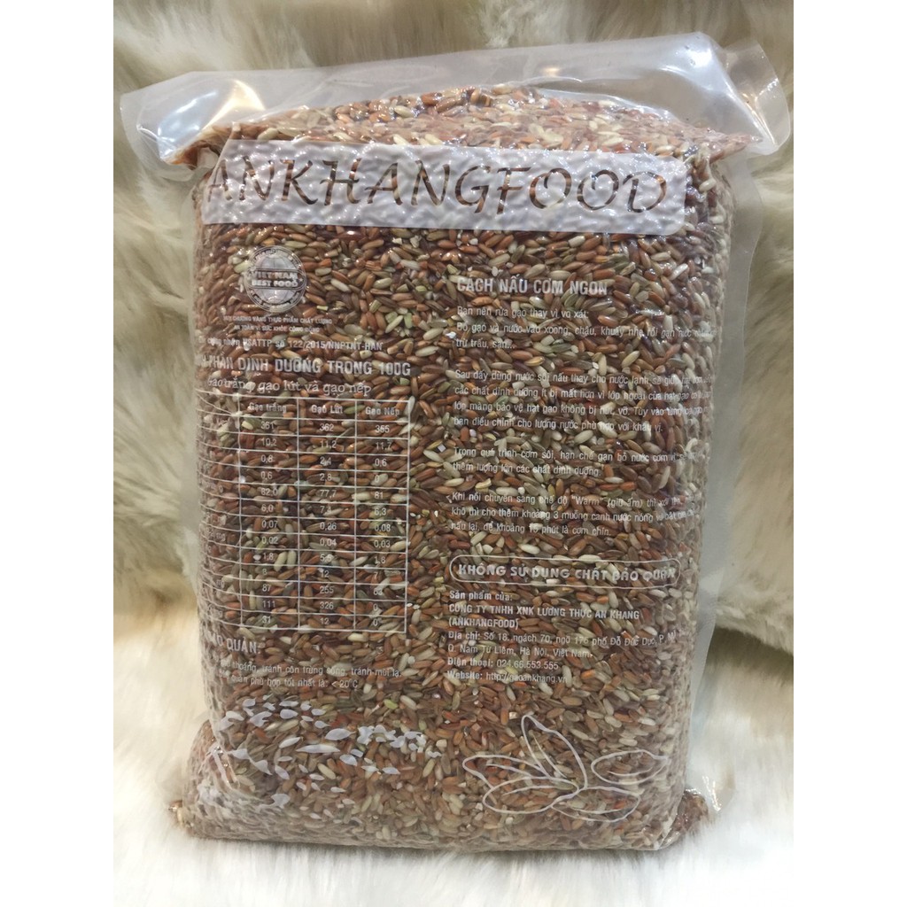 GẠO LỨT ĐỎ ĐIỆN BIÊN HÚT CHÂN KHÔNG (GÓI 2KG)