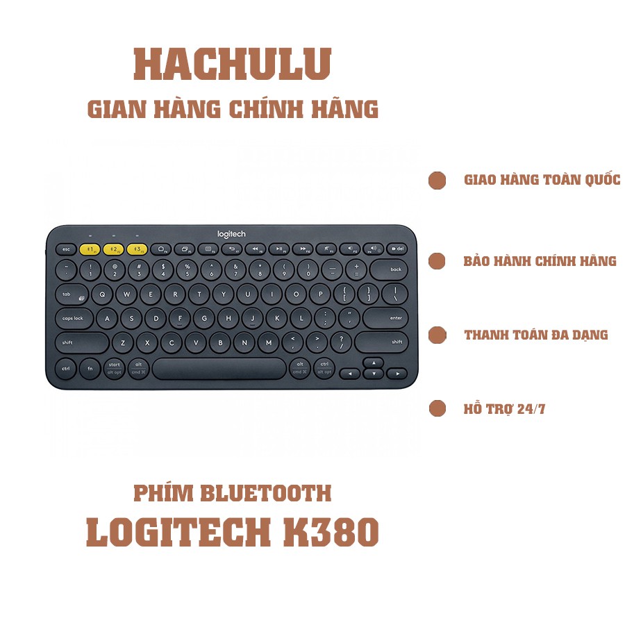 Bàn Phím Bluetooth Logitech K380 - Hàng Chính Hãng( BH 12 Tháng)