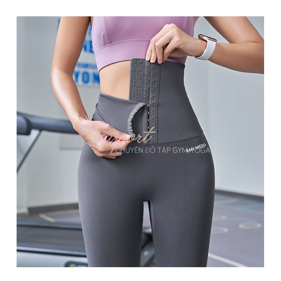 Quần Legging Dệt Kim Kết Hợp Latex, Giúp Giảm Mỡ Cap Siêu Cao Tập Gym Yoga Aerobic Nữ Vải Co Giãn Tốt, Định Hình Eo