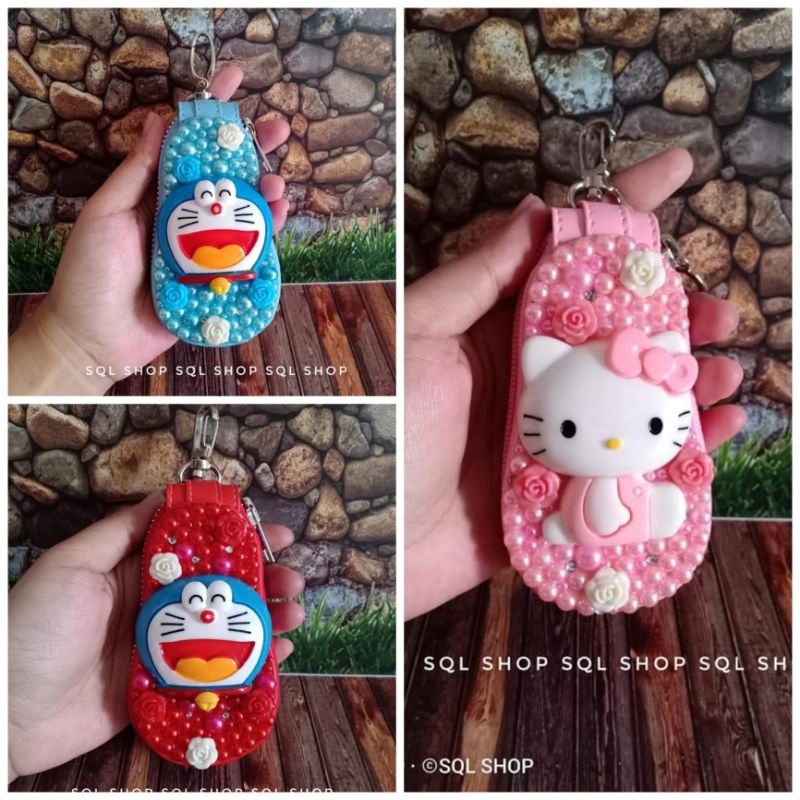 Ví Doraemon Hello Kitty STNK | Ví Chìa Khóa Ô Tô bling bling