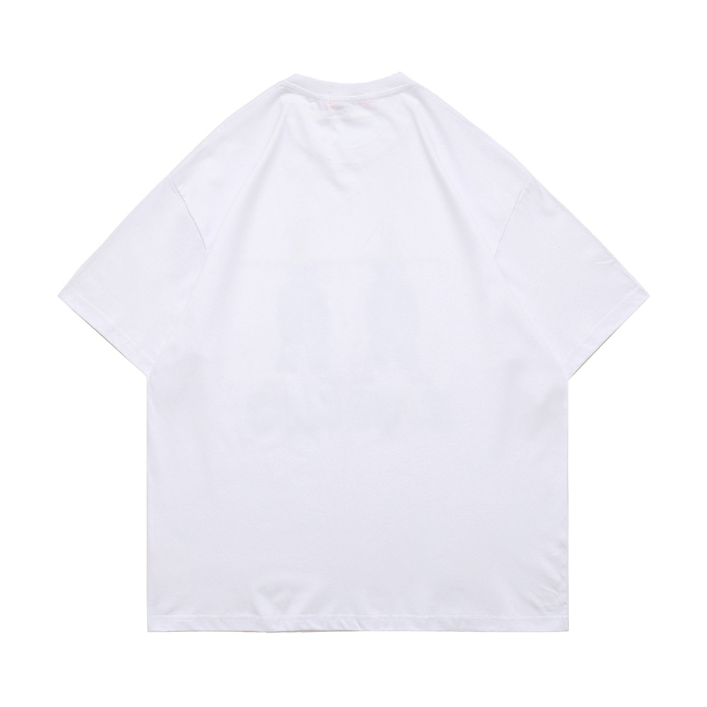 Áo Thun Tay Ngắn Cổ Tròn Màu Trắng / Đen In Biểu Tượng Tối Thời Trang Mùa Hè Cho Nam Và Nữ