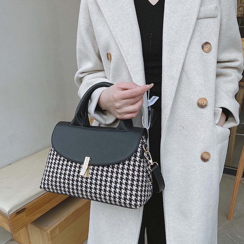 IELGY Túi Đeo Chéo Họa Tiết Cổ Điển Thanh Lịch Cho Nữ