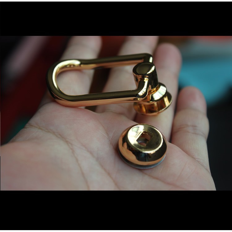 Khoá xoay gập vàng 24k - phụ kiện làm đồ da handmade