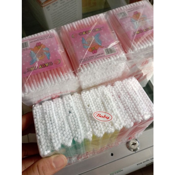 Bịch Bông Tăm ráy tai, ngoáy tai trẻ em tiệt trùng BABY ONE