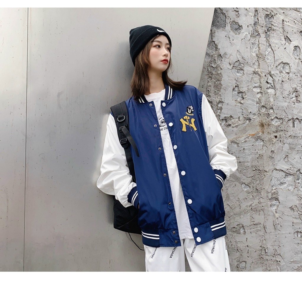Áo Khoác Dù Bomber Nút Bấm N Yankeos KD15 Thời Trang Kiểu Dáng Hot Trend Hàn Quốc, Freesize Dưới 60kg | BigBuy360 - bigbuy360.vn