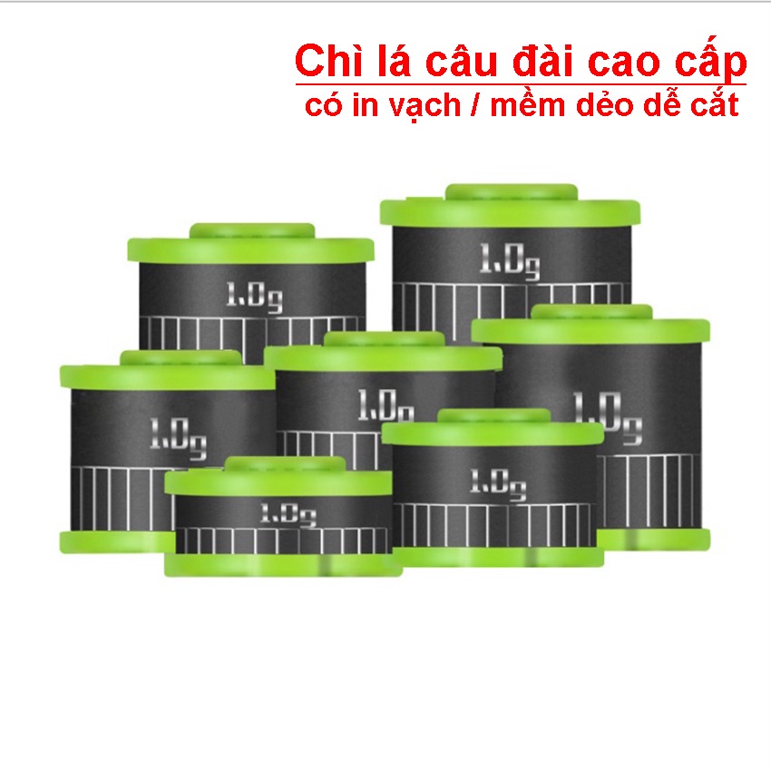 Combo 3 cuôn chì lá câu đài cao cấp không bẩn tay an toàn và thân thiện với môi trường, một cuộn dài 30cm.