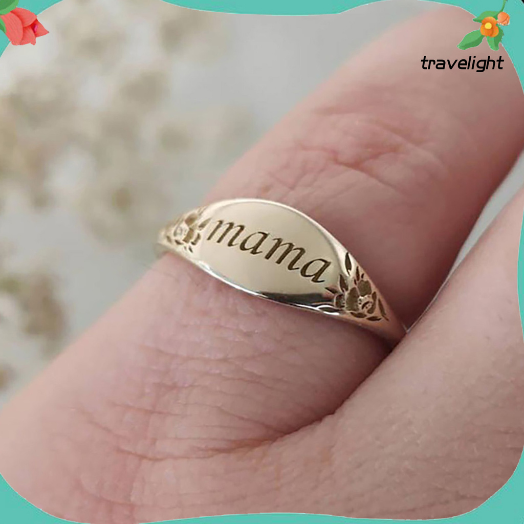 Nhẫn Khắc Chữ Mama Làm Quà Tặng k1