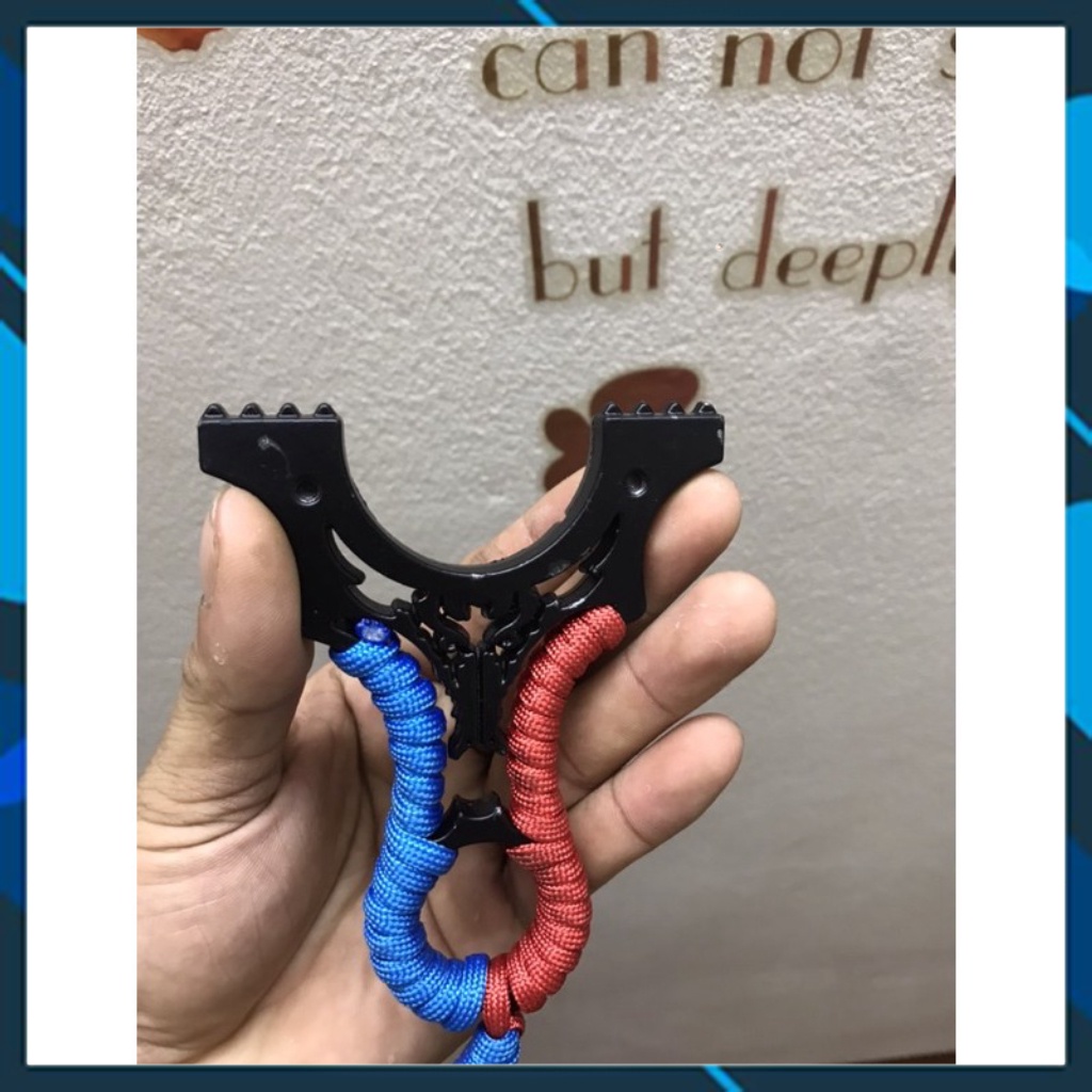 Ná cao su trâu đen văn lục giác + 1 dây 2 lớp  - Ná Cao Su VTA