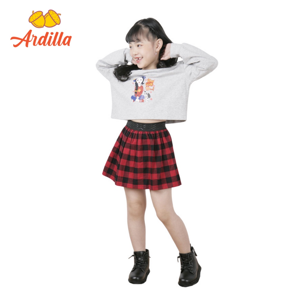 Chân Váy Caro Bé Gái ARDILLA Thiết Kế Dáng Ngắn, Cạp Chu Co Giãn Màu Sắc Tươi Sáng Cho Bé 2-13 Tuổi K140GW20