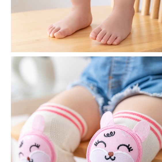 Vớ bọc bảo vệ đầu gối bé chống trơn trượt khi bé học bò