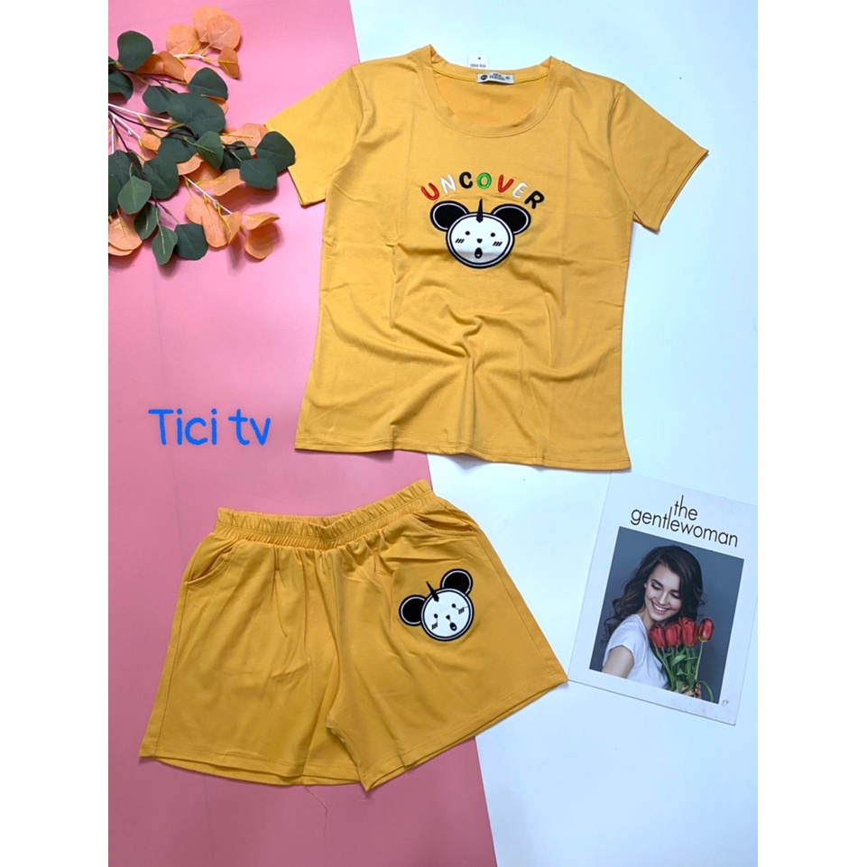 Đồ bộ đùi thun cotton tc mặc nhà