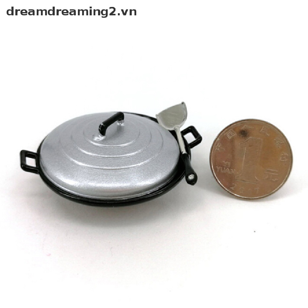 Bộ 3 Mô Hình Chảo Tỉ Lệ 1 / 12 Dành Cho Búp Bê