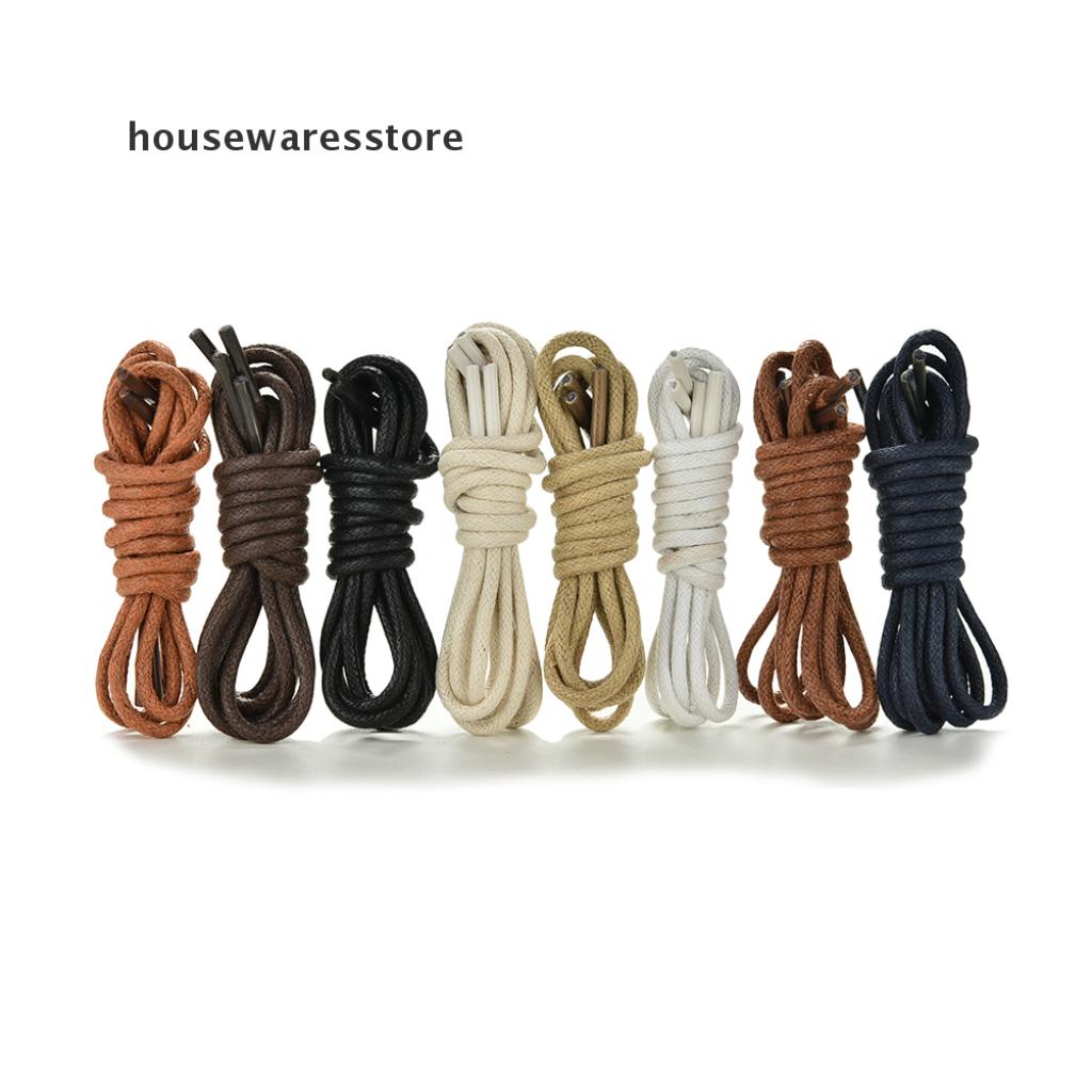 Dây giày phủ sáp dạng tròn nhiều màu sắc tùy chọn