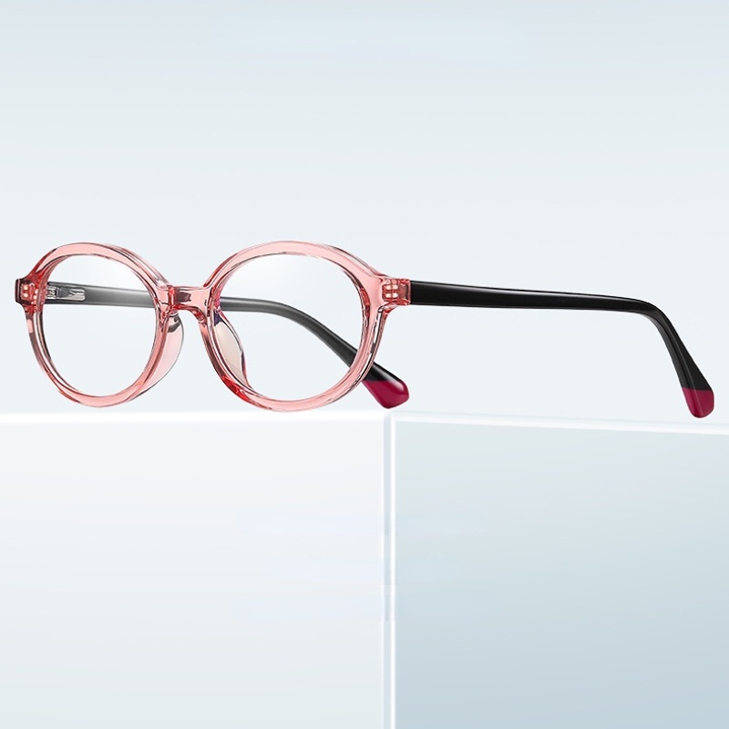 Mắt Kính Gọng Oval Chống Ánh Sáng Xanh Chất Lượng Cao Có Thể Thay Thế Cho Trẻ Em