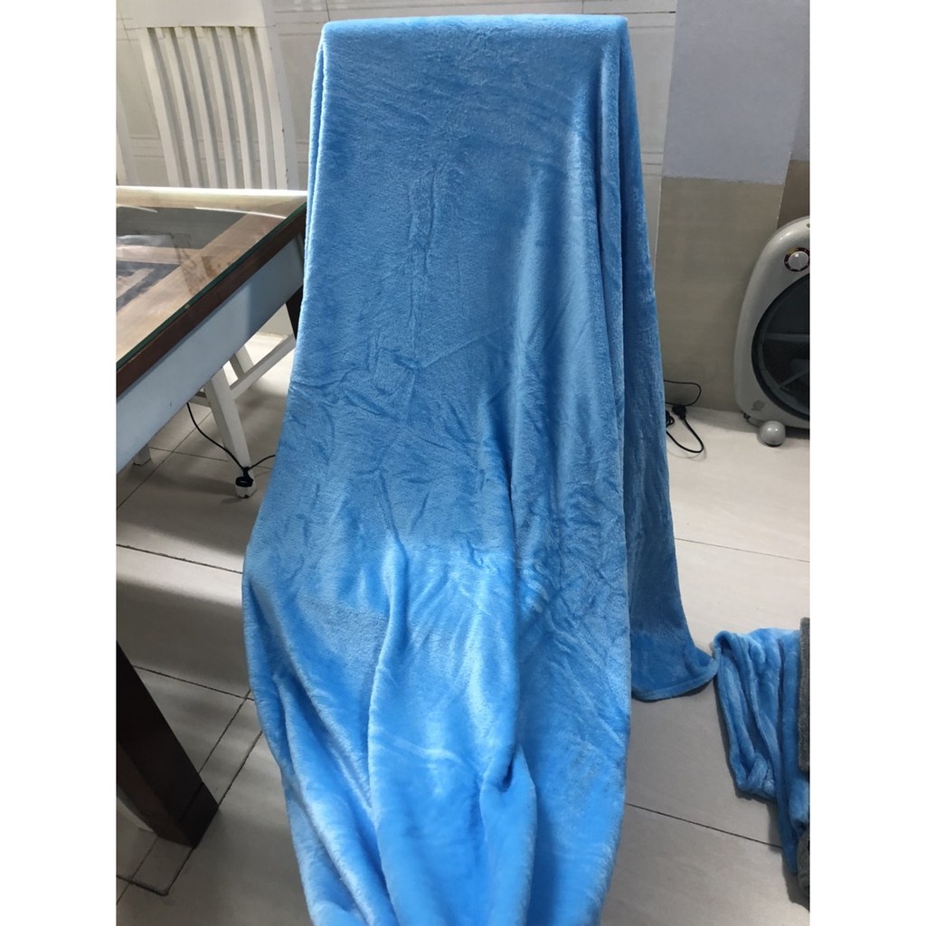 Chăn văn phòng, phòng ngủ hai mặt nhung 2m x 1m6 Fhome