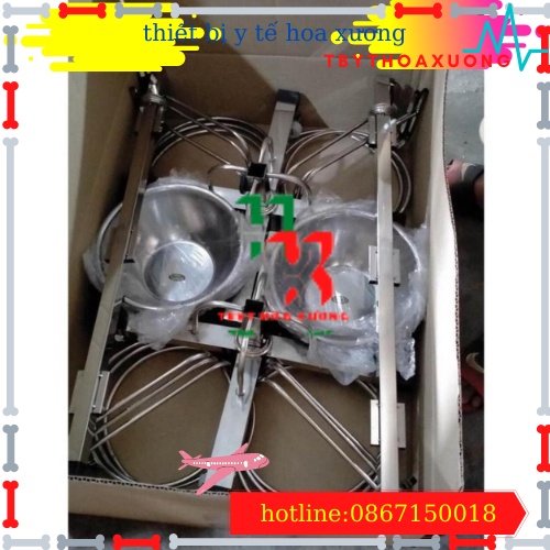 [ Inox Cao Cấp] Cây Bát Nước Inox Dùng Trong Spa + 6 Bát To Sâu 22 cm