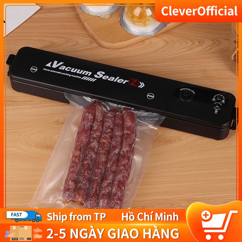 Máy hút chân không thực phẩm Vacuum Sealer ZR-001 công suất khỏe, hút kiệt, mối hàn kín，máy ép chân không