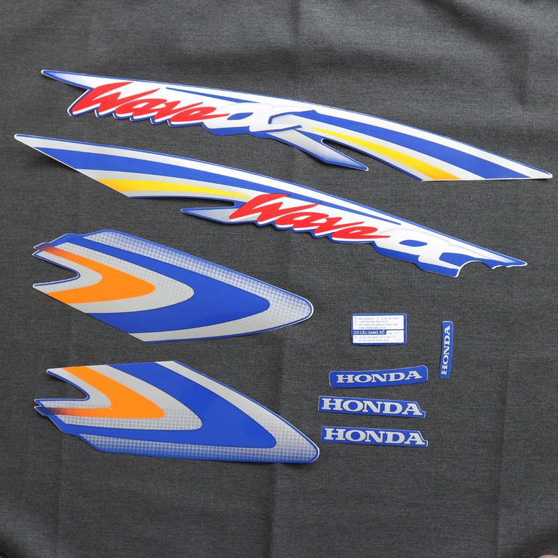 TEM DÁN XE WAVE ANPHA MẪU NHỎ ĐỜI 2002 ( NHIỀU MÀU )