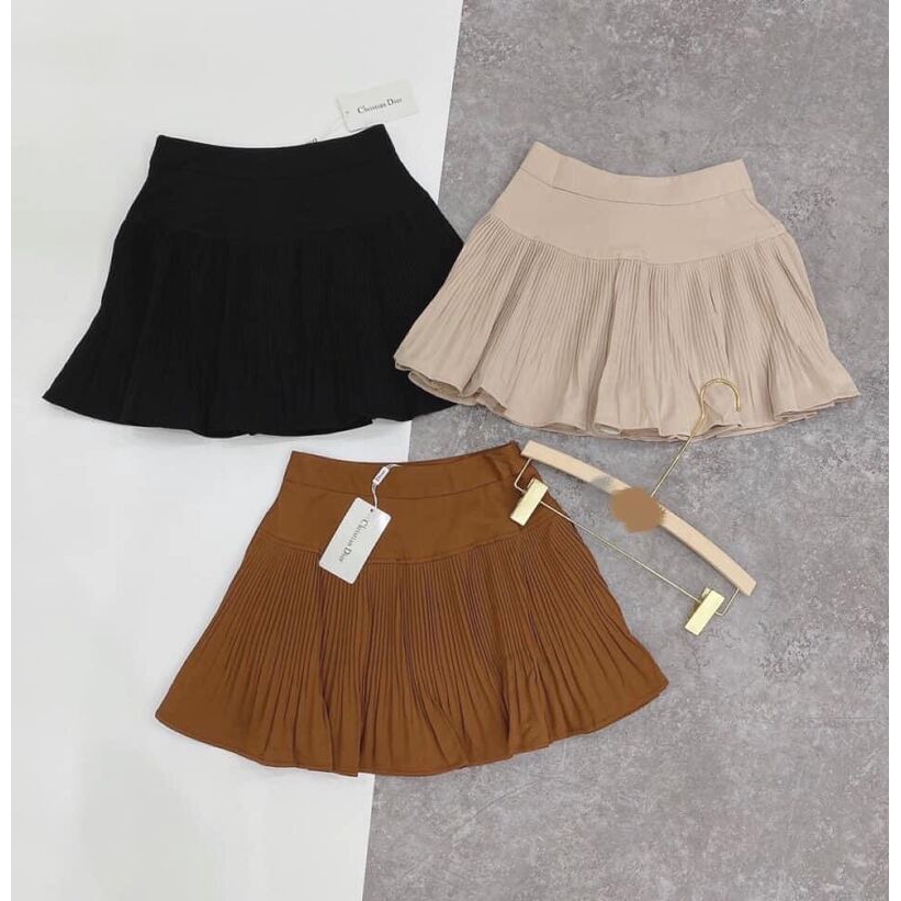 Chân váy xòe xếp ly đuôi cá quảng châu