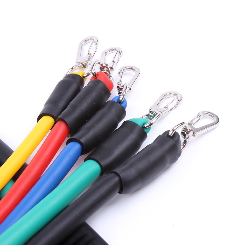 Bộ 5 dây kháng lực tập full body, dụng cụ tập Gym , Fitness , Yoga 11 phụ kiện