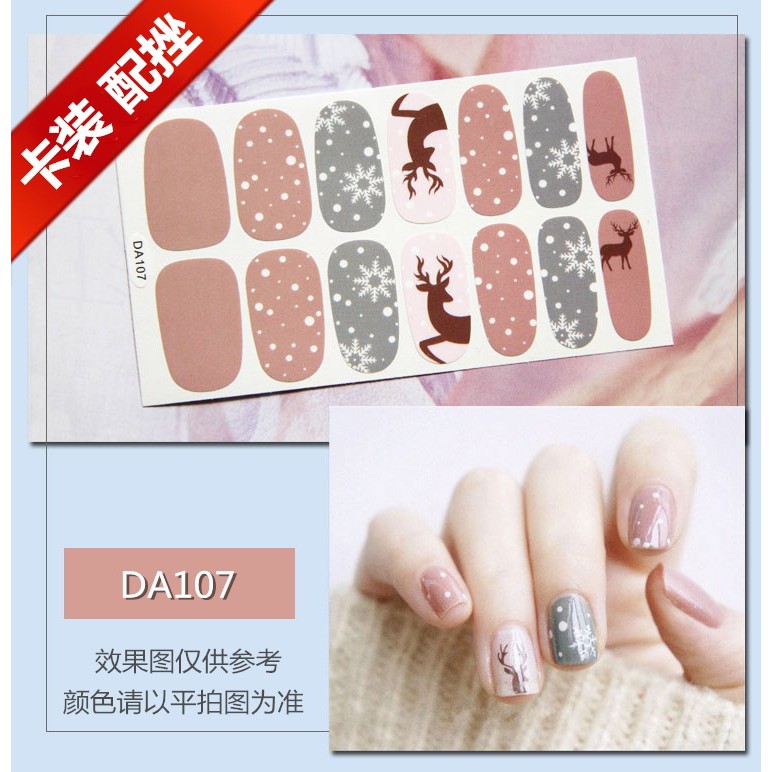 14 nhãn dán trang trí móng tay chống thấm nước phong cách Hàn Quốc TINTIN NAIL02