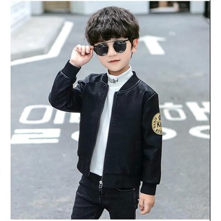 áo khoác da bé nam siêu đẹp hai loại lót lông ấm và loại thường cho các mẹ lựa chọn