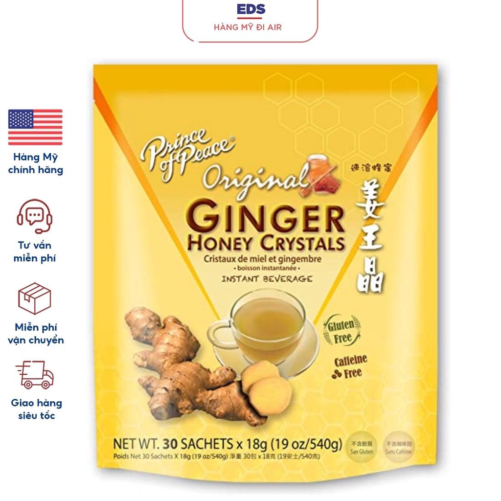 Trà gừng mật ong cô đặc Original Ginger Honey Crystals date 2024 - EDS Hàng Mỹ