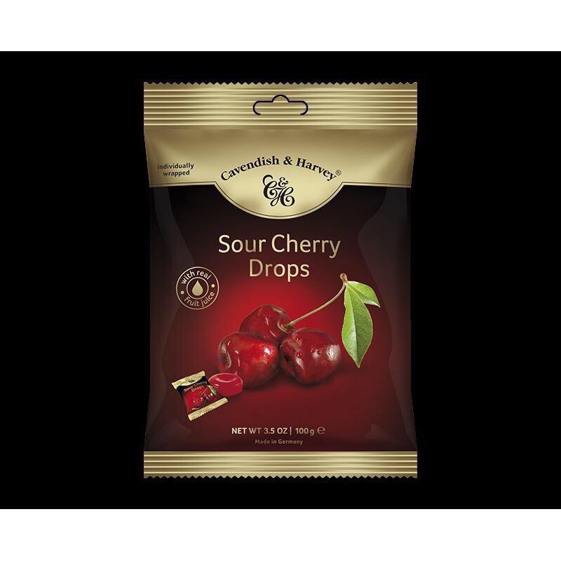Kẹo Cứng Vị Trái Cây Chua Ngọt Cavendish & Harvey Đức gói 100g