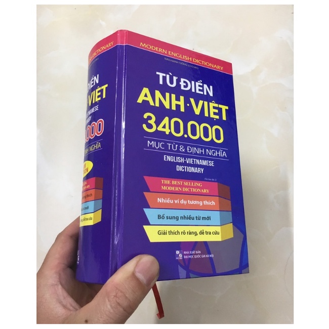 Sách - Từ điển Anh Việt 340.000 mục từ và định nghĩa