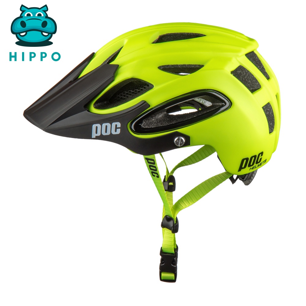 Mũ bảo hiểm xe đạp thể thao chuyên nghiệp Poc 07 siêu nhẹ màu xanh chuối cá tính  - HIPPO HELMET