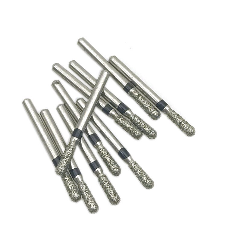 Set 10 đầu mũi mài răng Diamond Burs dành cho tay cầm mài răng tốc độ cao