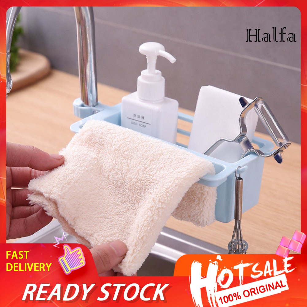 Giá Đựng Miếng Rửa Chén Gắn Vòi Nước Tiện Lợi