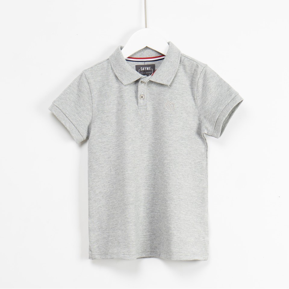 ÁO POLO THÊU LOGO BÉ TRAI SIZE NHỎ