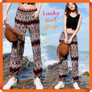 [CÓ BIG SIZE ĐẾN 80KG] Quần Lanh Dài Thổ Cẩm Alibaba Loại 1 - SHOP GIAO HOẠ TIẾT NGẪU NHIÊN - Lucky Girl shop NHA TRANG