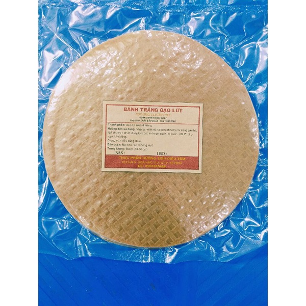 [Mã 1511FMCGSALE giảm 8% đơn 500K] 500g bánh tráng gạo lứt đỏ ăn kiêng giảm cân Eatclean