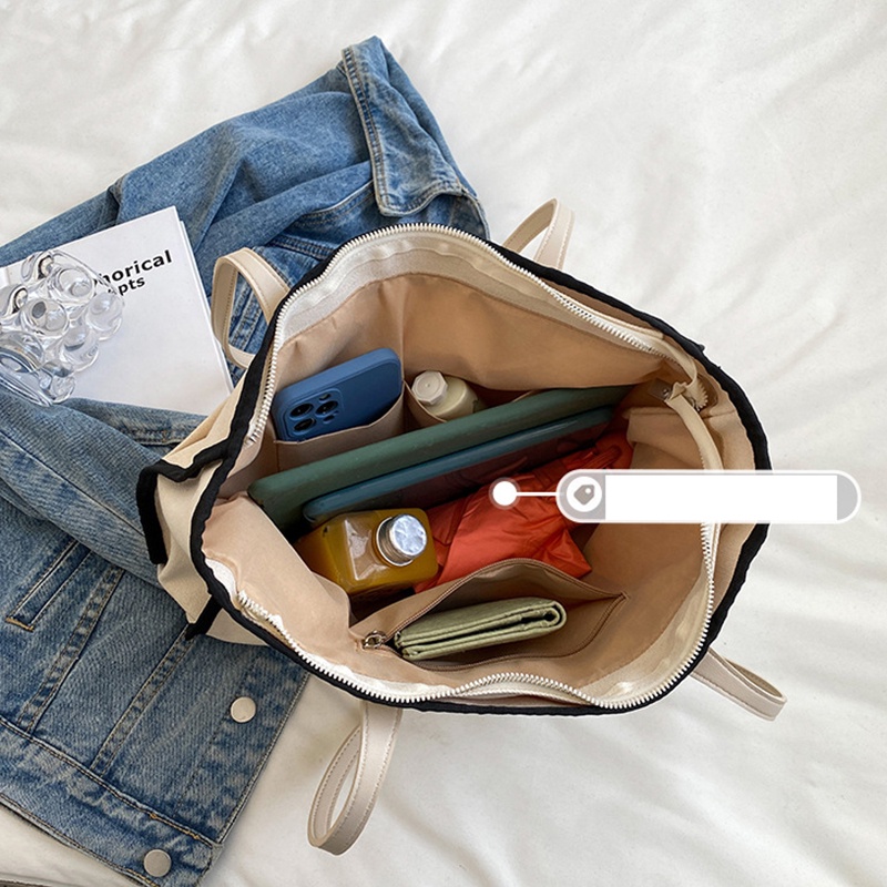 Túi canvas Đeo Vai Sức Chứa Lớn Dành Cho Nữ