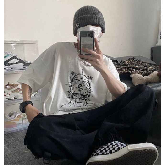 Áo thun tay lỡ Unisex, áo phông form rộng M347 KL SHOP DVSHOP