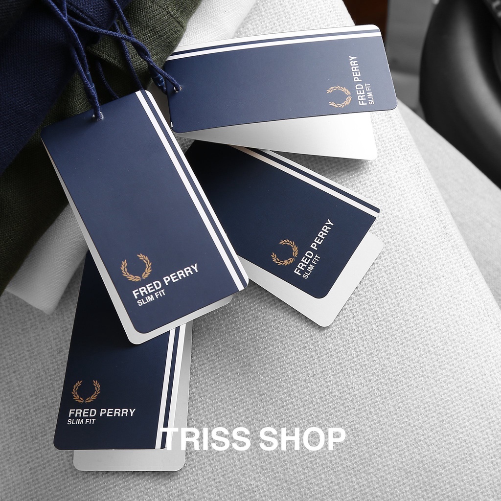 Áo polo nam ngắn tay FredPerry viền cổ 5 chất liệu cotton thoáng mát