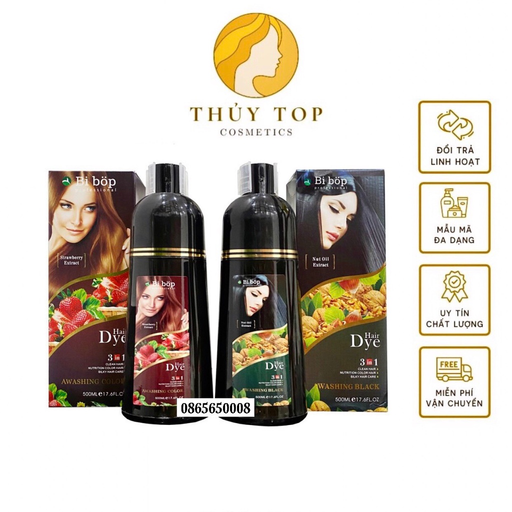 Dầu gội phủ bạc Nhật Bản. Phủ bạc BIBOP 500ml