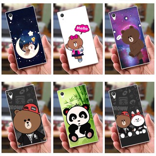 Ốp lưng Sony Xperia Z2 (dẻo viền trắng trong) - Hình Gấu Thỏ
