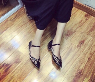 👠 GIÀY ĐINH TÁN BẢN RỌ CHẤT DA BÓNG CAO CẤP ☘️