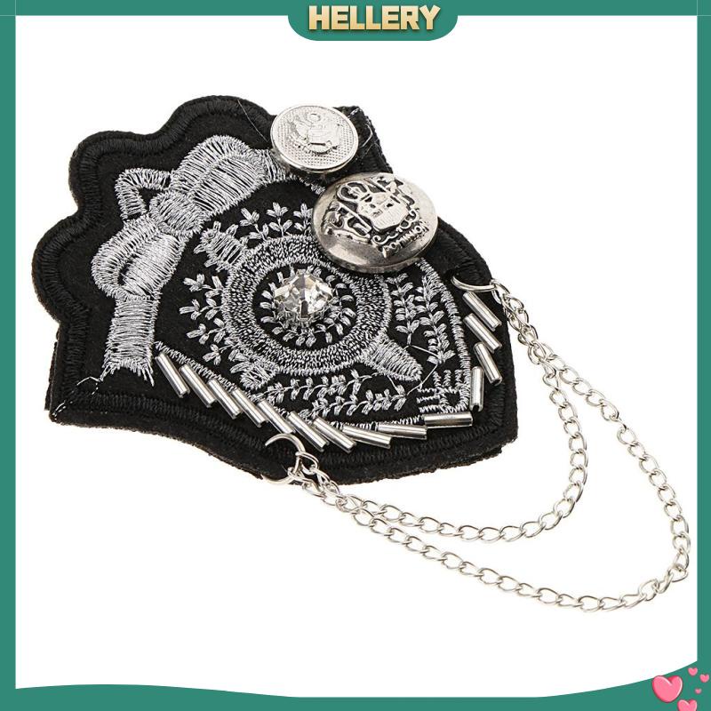 [HelleryVN] Ghim Cài Áo Bằng Bạc Hóa Trang Farbic Phong Cách Retro Anh Quốc Hợp Thời Trang