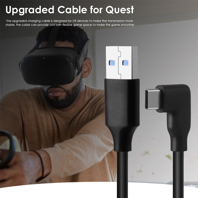 Dây Cáp Chuyển Đổi 5m Cổng Usb 3.0 Sang Type-C Cho Oculus Quaest 2 Link Vr