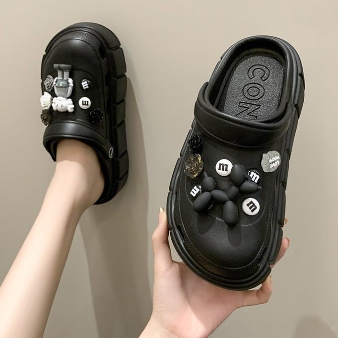 Dép sục bánh mì Cross nữ đế 4cm siêu nhẹ tặng kèm Sticker dễ thương Cros-01 mẫu hottrend năm nay