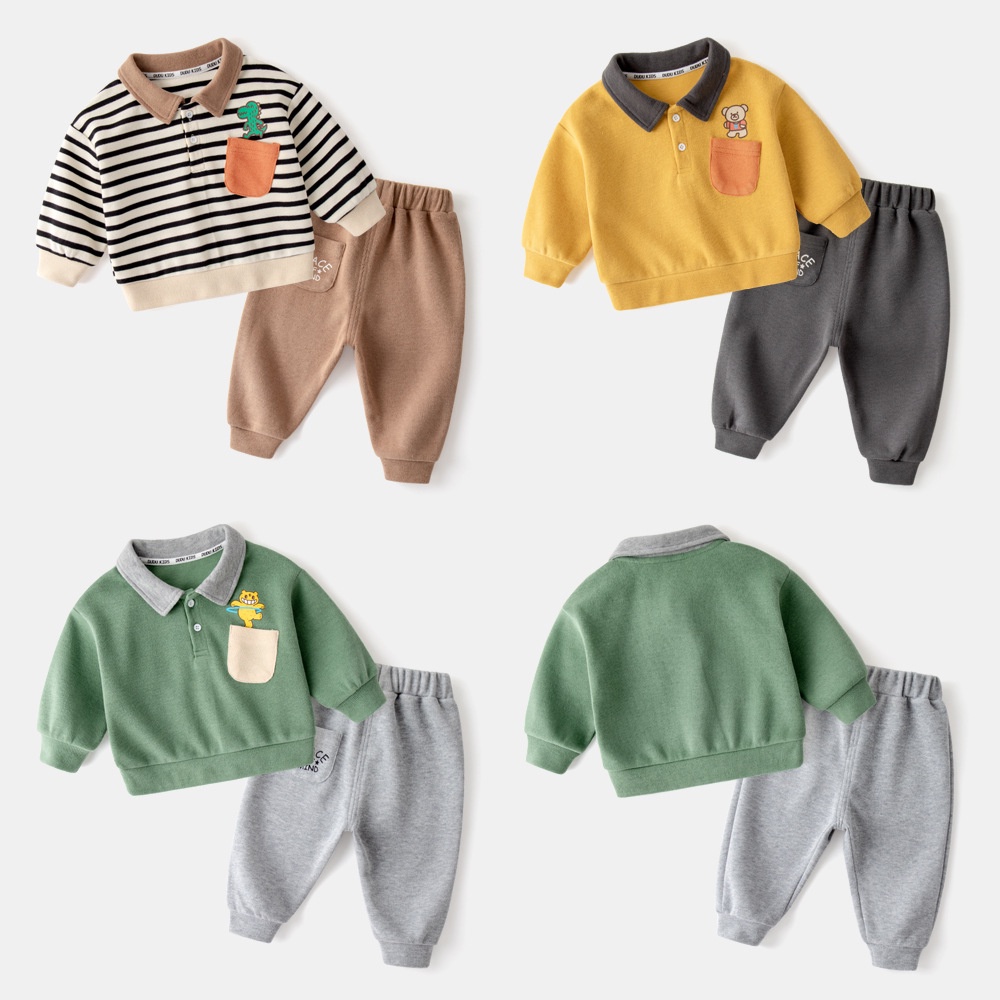 Bộ Nỉ Cho Bé Trai Và Bé Gái, Bộ Quần Áo Thu Đông Trẻ em Cao Cấp Cân Nặng Từ 7-28kg BETHOKIDS