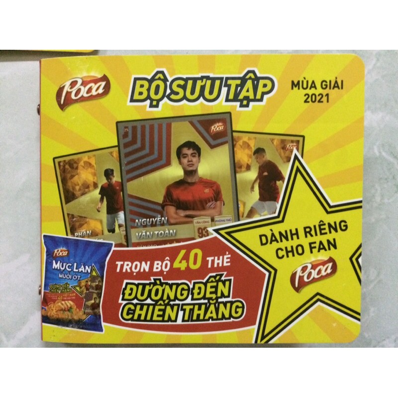 Album Cầu Thủ Các Mùa - Match Attax-Album poca 2021 mùa mới