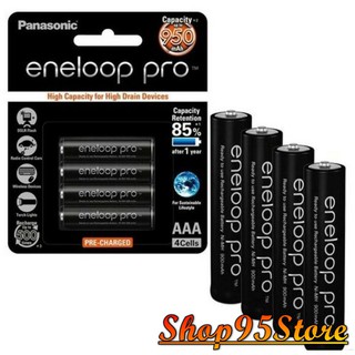 Vỉ 4 viên Pin sạc AAA AA Pro Eneloop sạc tới 500lần