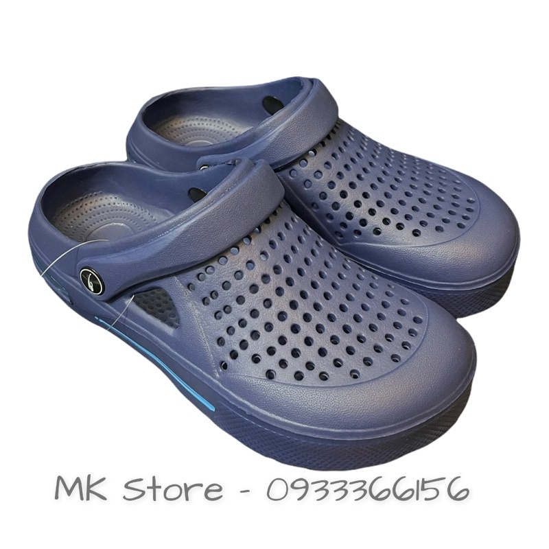 Dép Sục Nhựa Lỗ Bít Mũi Đi Mưa - SL018 - Dép Crocs nam siêu nhẹ siêu bền mang đi làm không thấm nước | BigBuy360 - bigbuy360.vn